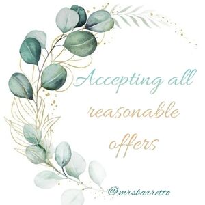 ✔Accepting all Reasonable Offers